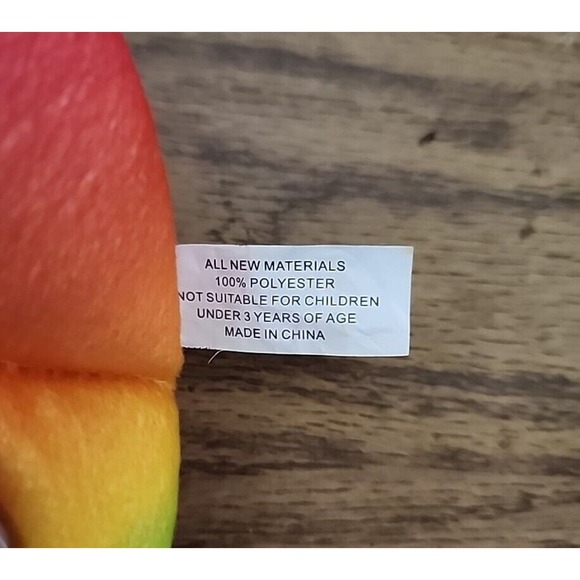 Rainbow Unicorn Poop Emoji Plush Pillow Toy, Big Eyes, Long Tongue - Picture 4 of 5